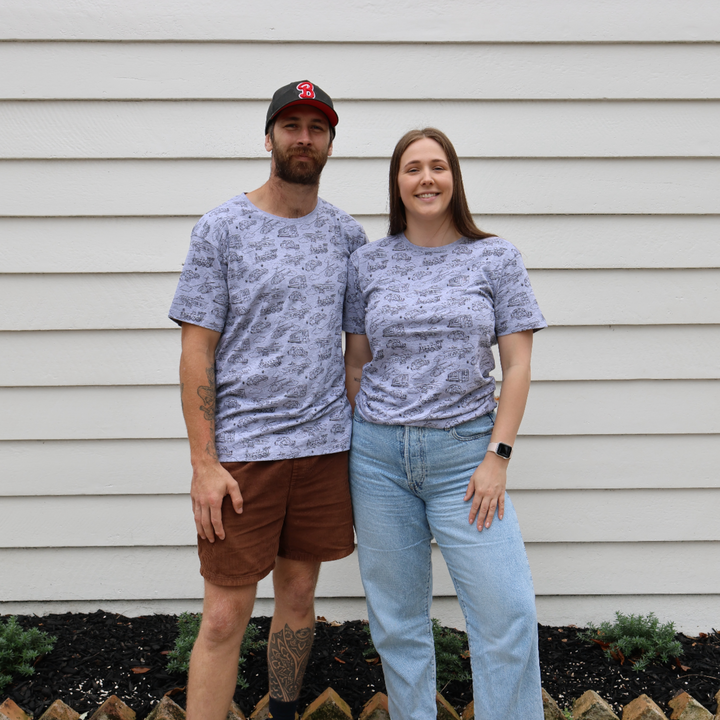 Little Yellow Bird Tshirt - Adult Grey