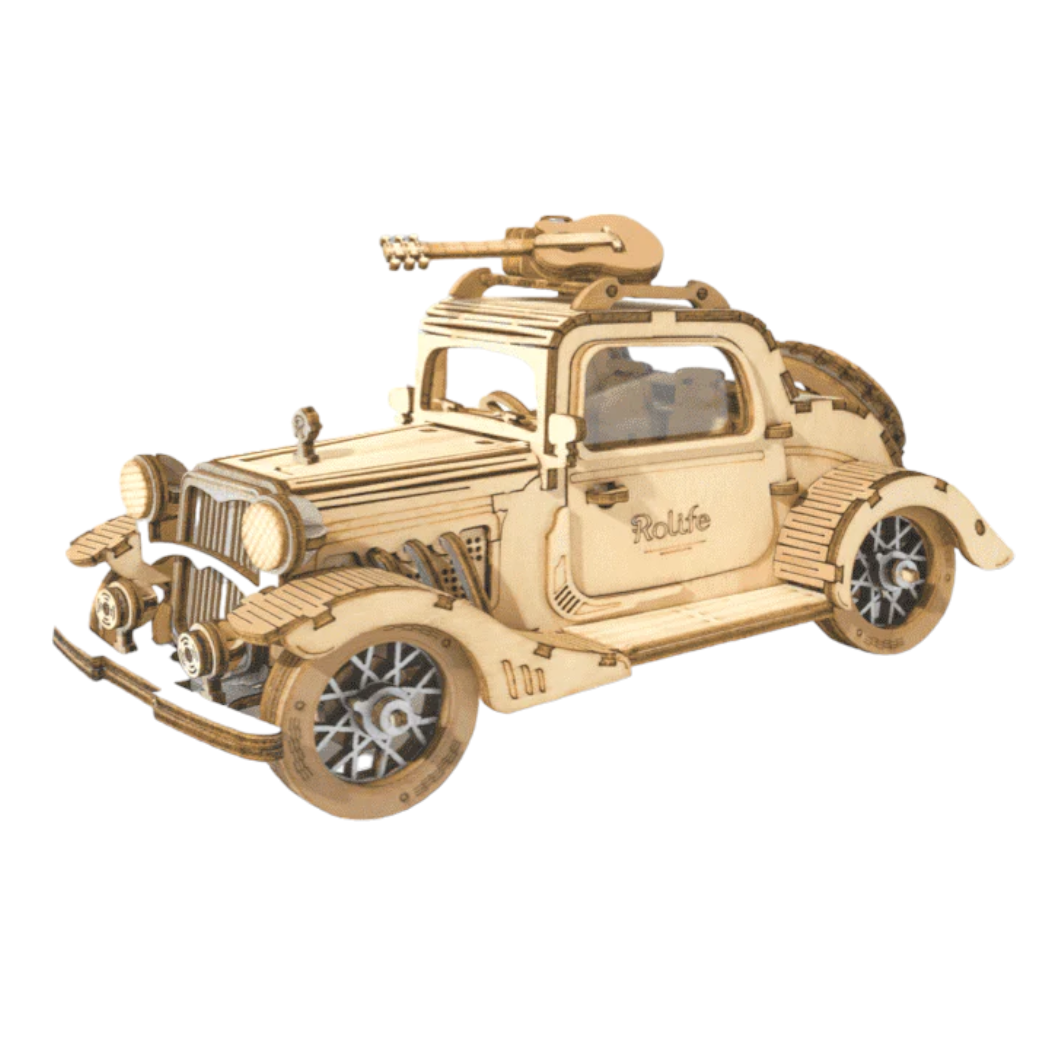 Puzzle 3D Side-Car Vintage en Bois