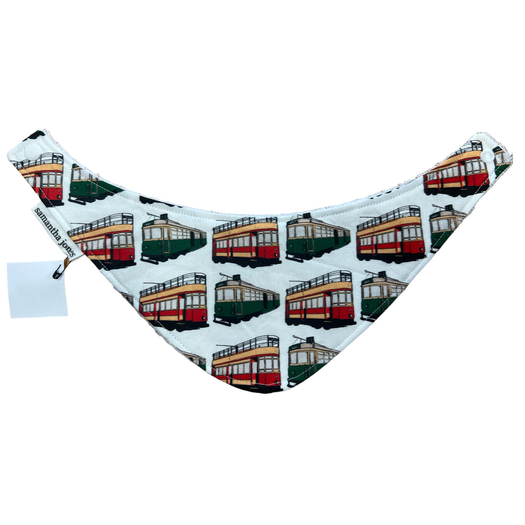 MOTAT Tram Baby Bandana Bib