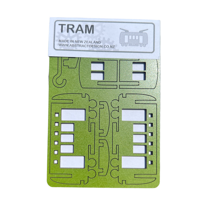 Wooden Hanging Ornament - Tram