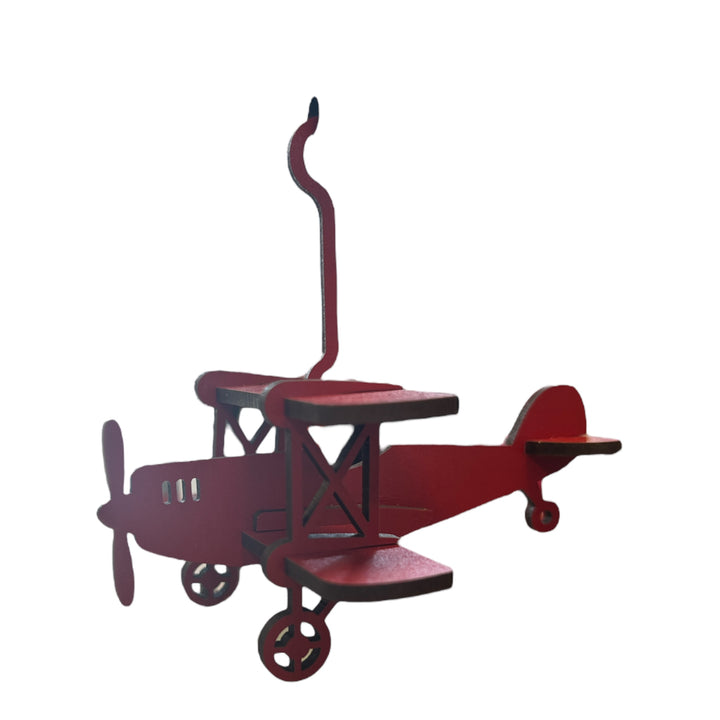 Wooden Hanging Ornament - Biplane