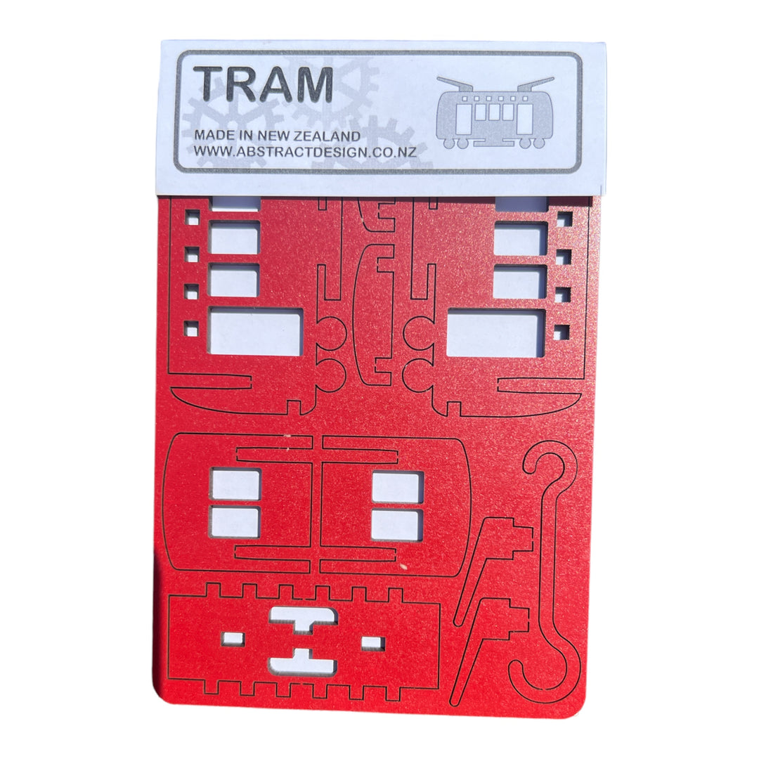 Wooden Hanging Ornament - Tram