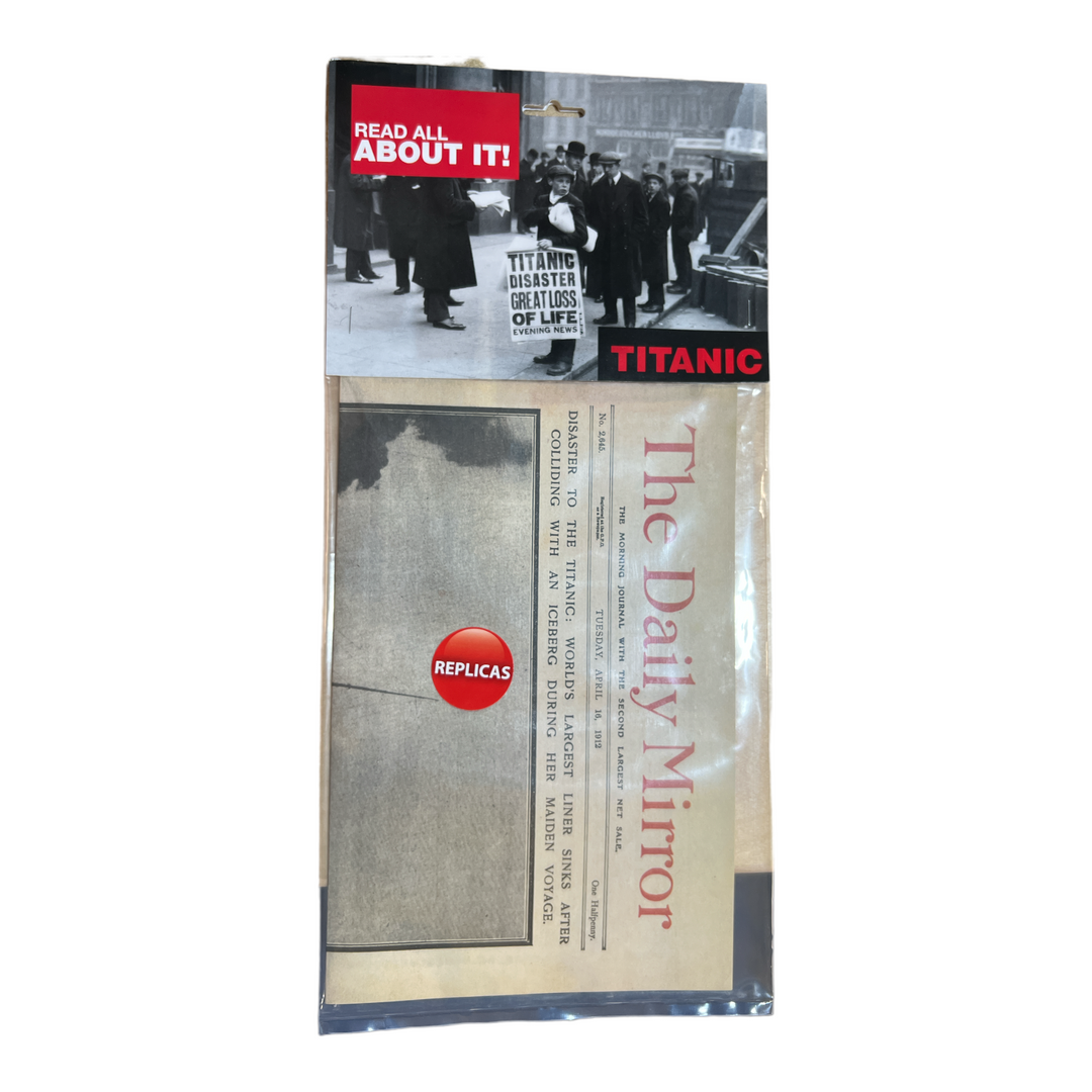 Titanic Replica Newspaper
