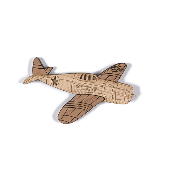 Wooden Plane Magnet