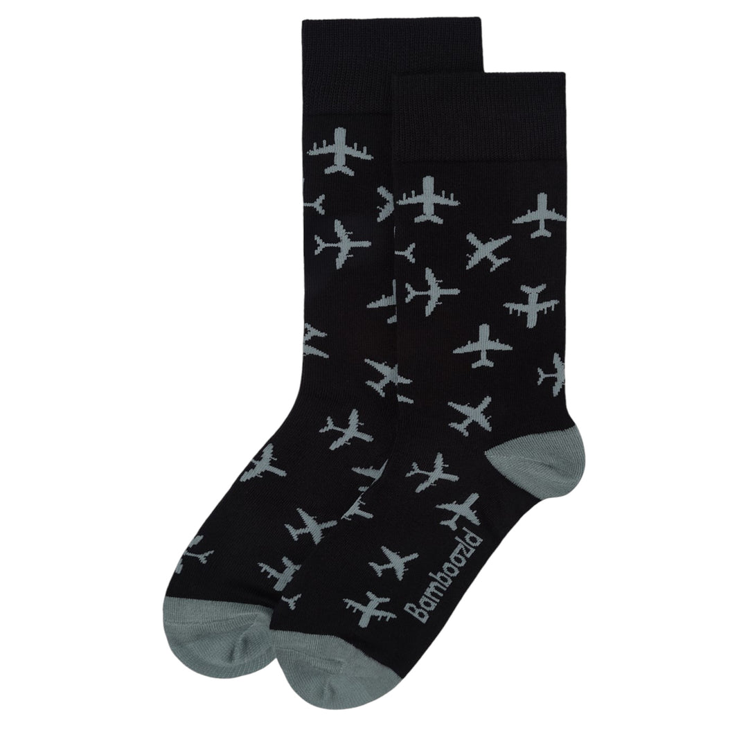 Black Plane Socks