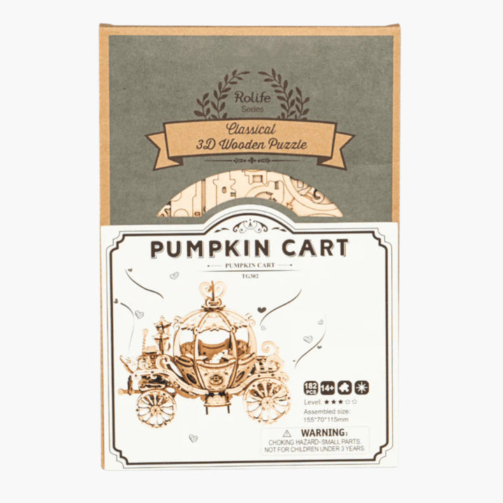 3D Wooden Pumpkin Cart Puzzle