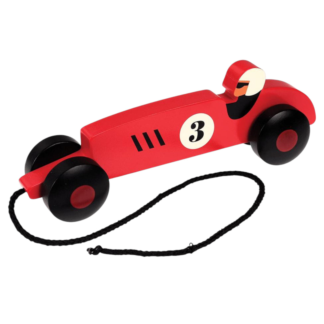 Wooden Vintage Race Pull Toy