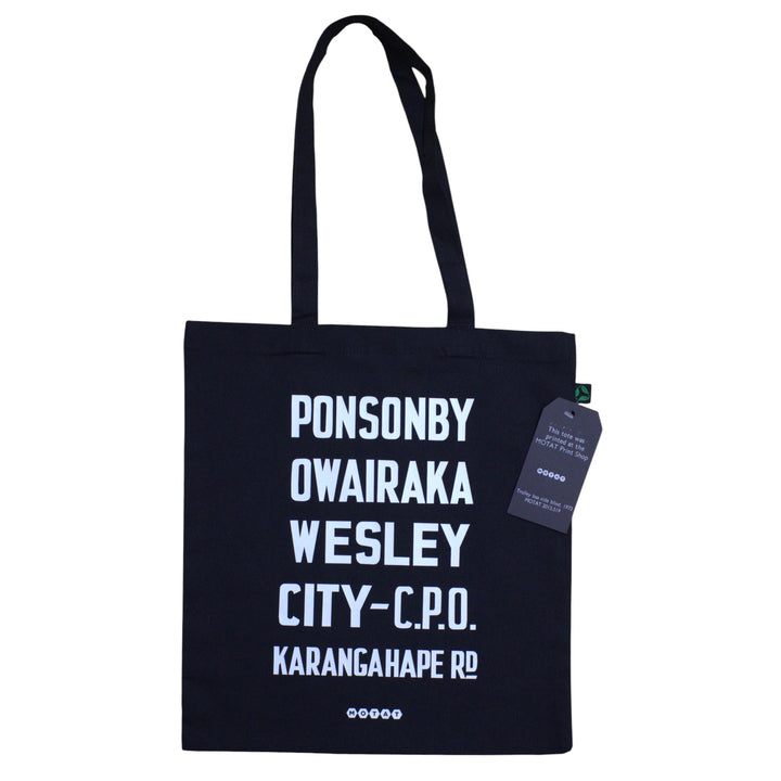 All Aboard Destination Blinds Tote Bags