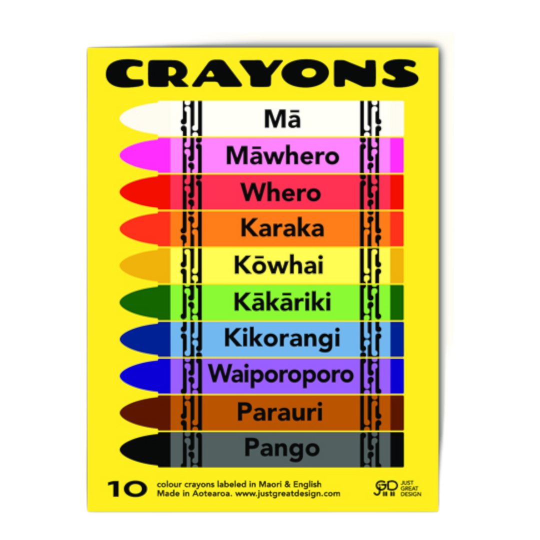 Te Reo Māori Crayons
