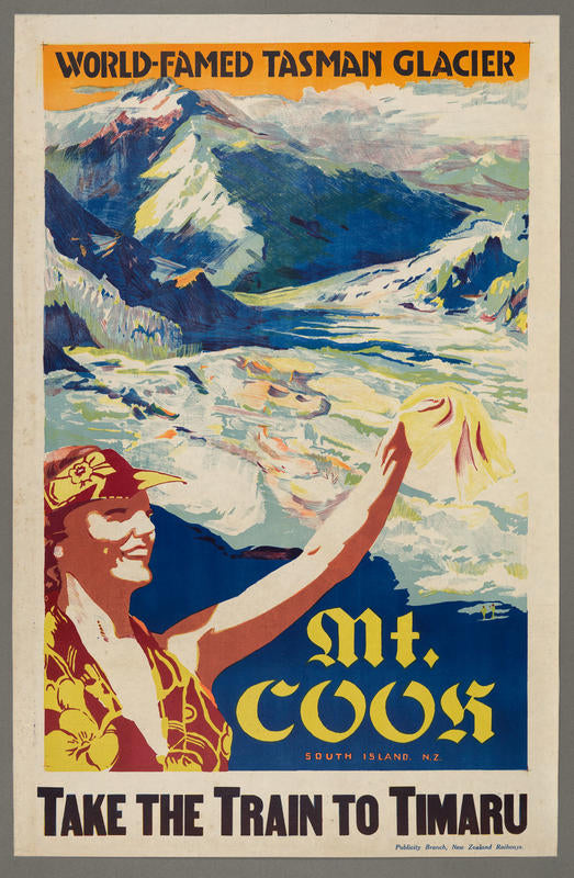 Mount Cook A4 Vintage Print