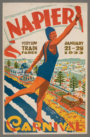Napier Carnival A4 Vintage Print