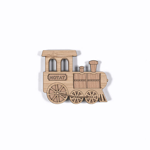 Wooden Train Magnet